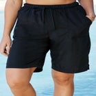 Taslon® Cover Up Board Shorts with Built-In Brief image number null