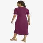 Flounce Hem Midi Dress image number null