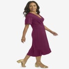 Flounce Hem Midi Dress image number null