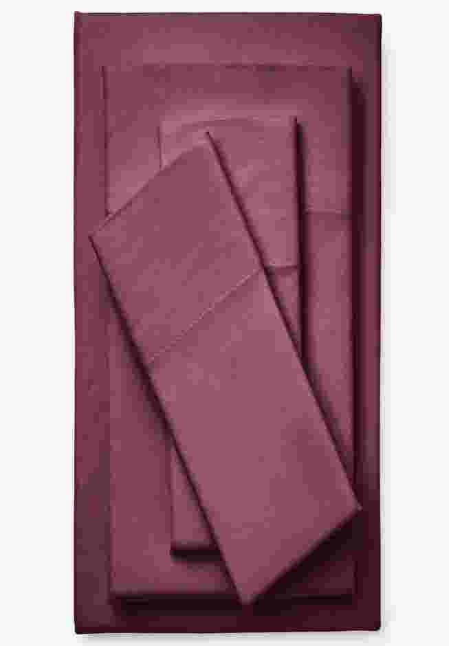 BH Studio 4-Pc. Microfleece Sheet Set image number 0
