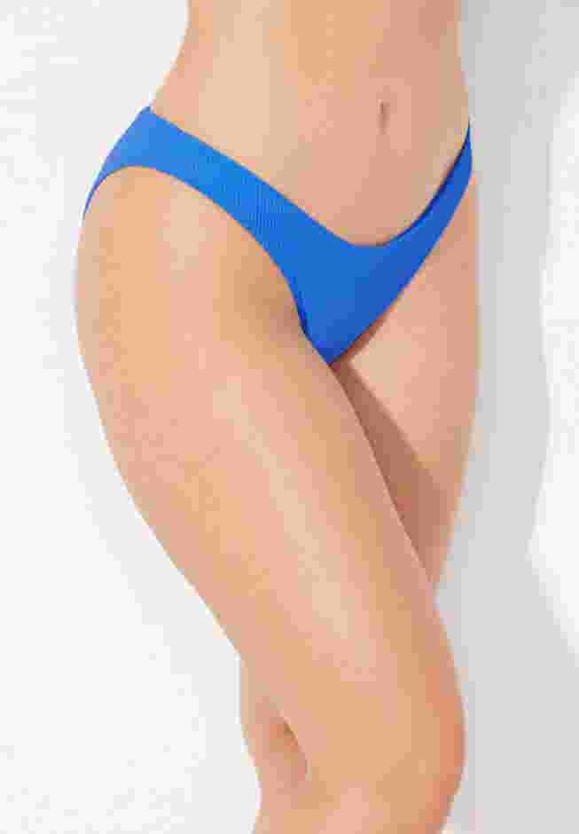 The Camille Ribbed Moderate Coverage Bikini Bottom image number 3