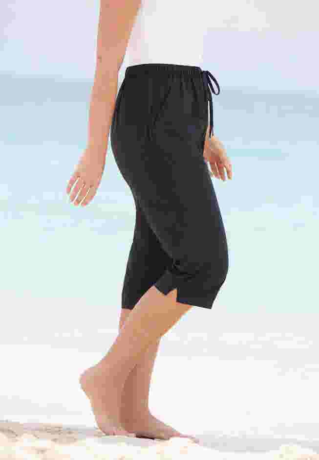 Taslon® Cover Up Capri Pant image number 1