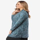 Stretch Knit Open Front Knit Topper image number null