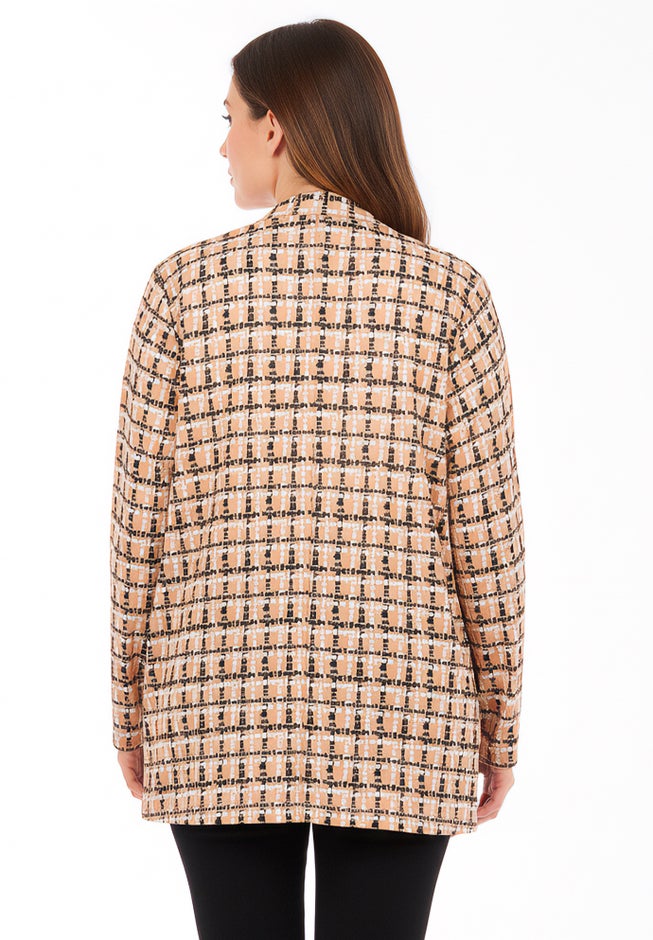 Stretch Knit Open Front Knit Topper image number 3