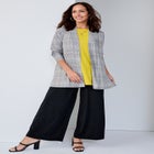 Stretch Knit Open Front Knit Topper image number null