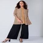 Stretch Knit Open Front Knit Topper image number 0