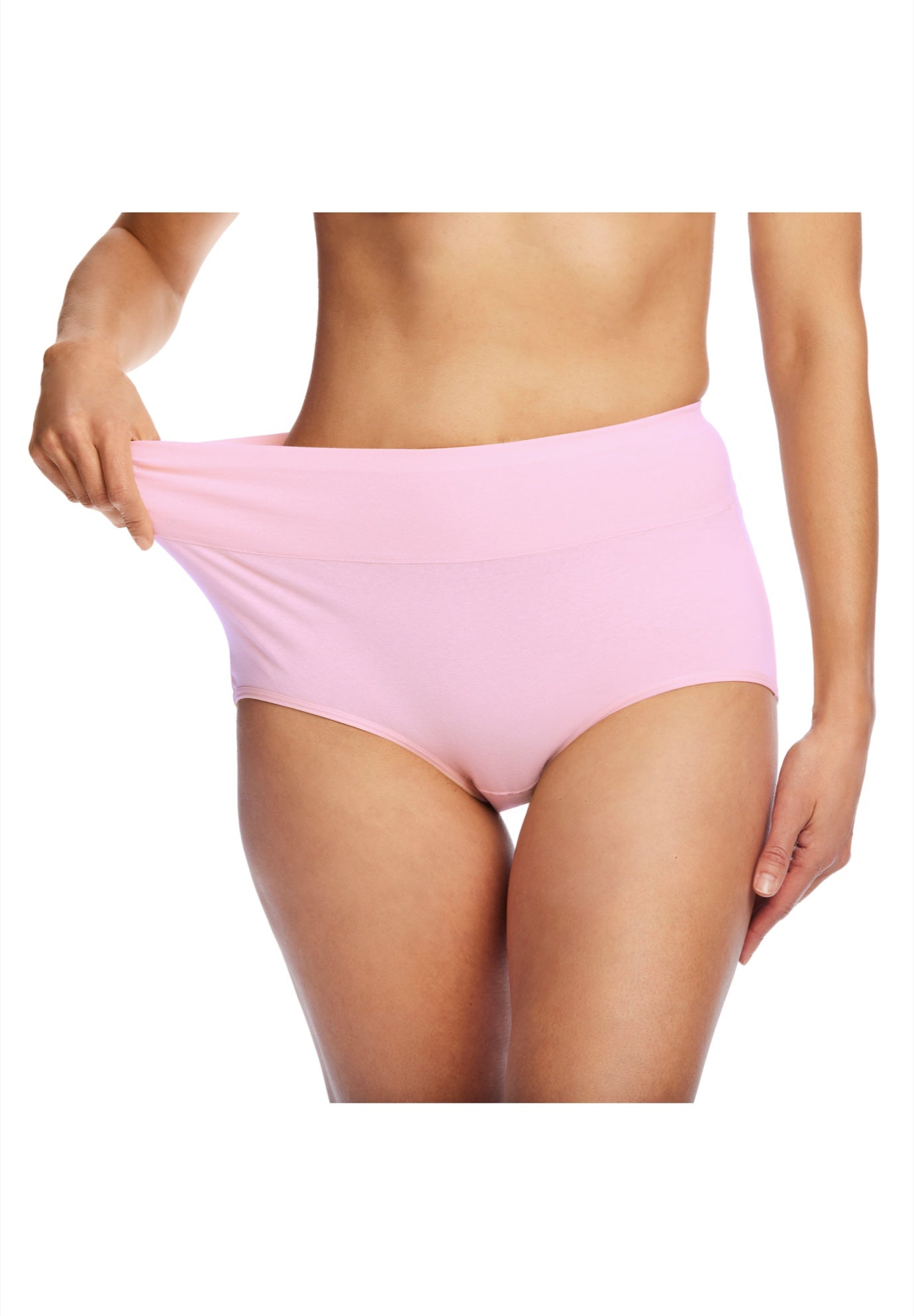 Cotton Spandex Comfort Waist Brief 2-Pack image number 1
