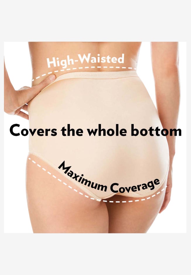 Cotton Spandex Comfort Waist Brief 2-Pack image number 8