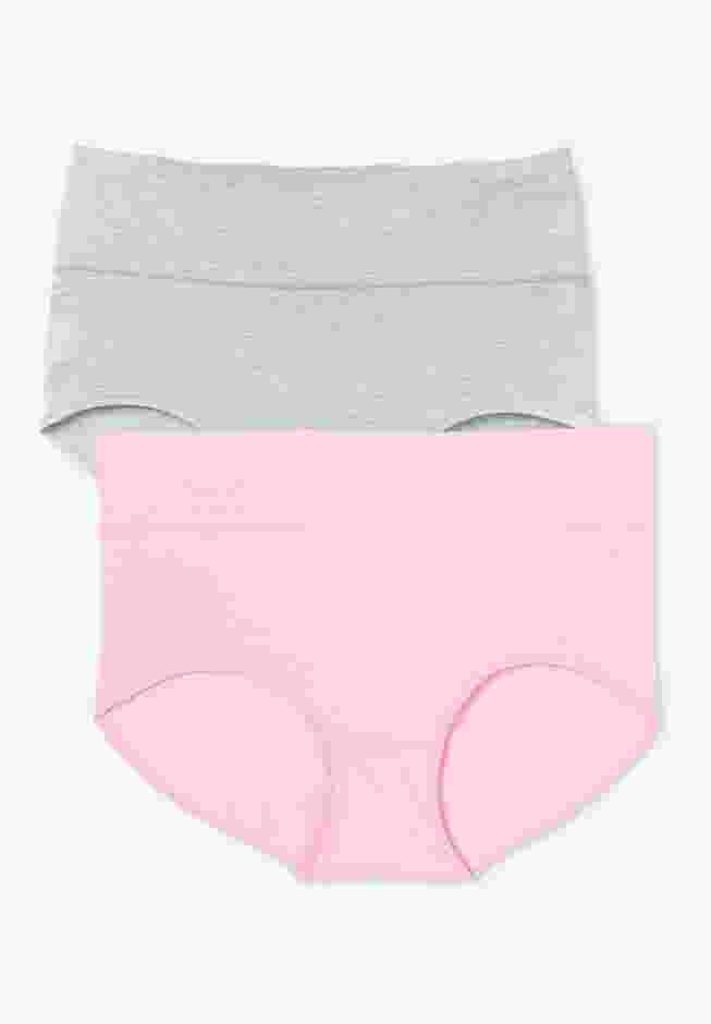 Cotton Spandex Comfort Waist Brief 2-Pack image number 0