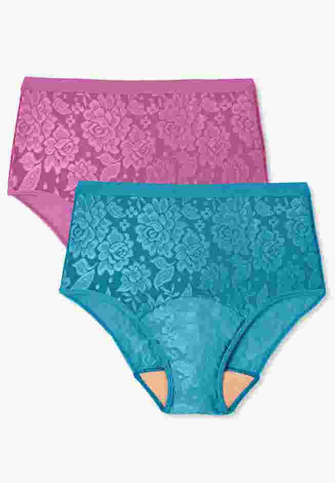Lace Incontinence Brief 2-Pack image number 0