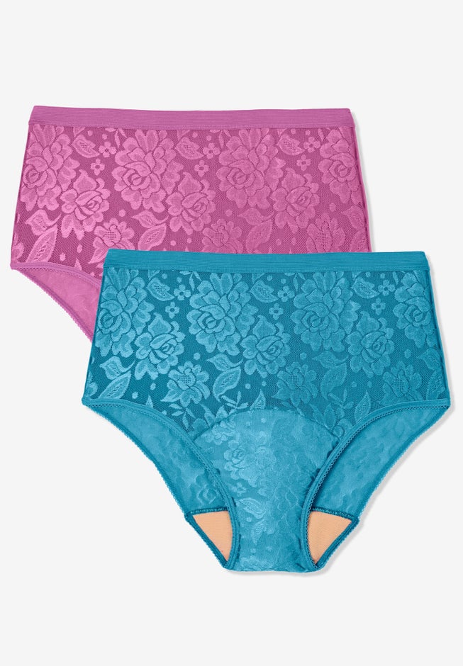 Lace Incontinence Brief 2-Pack image number 0