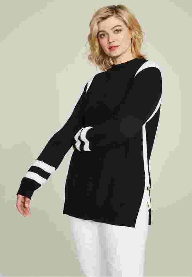 Side Stripe Mockneck Sweater image number 2