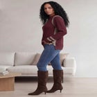 Side Stripe Mockneck Sweater image number null