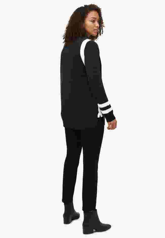 Side Stripe Mockneck Sweater image number 1