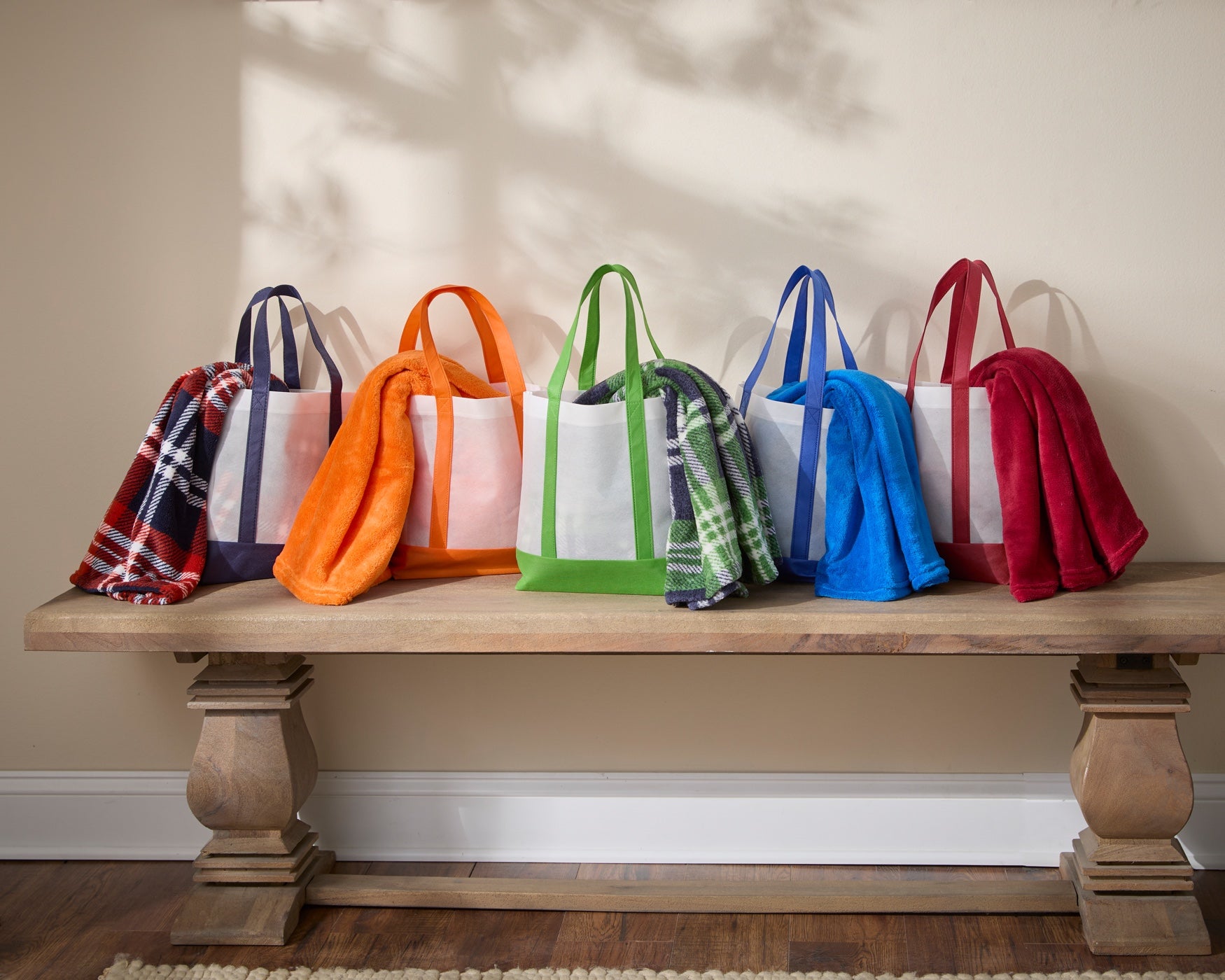 Tote Bag With Free Throw image number 1