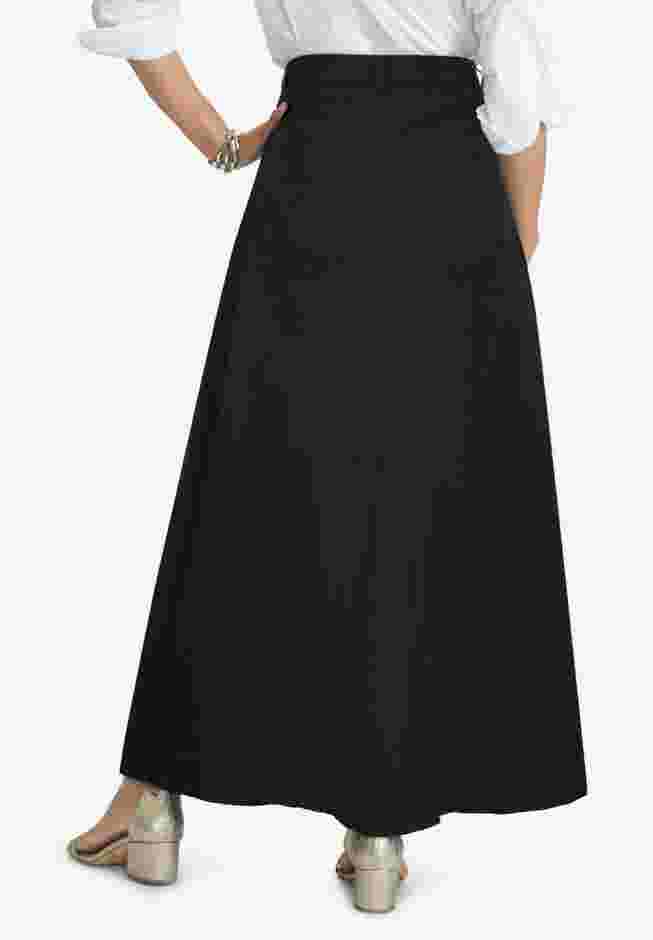 Denim Inset Maxi Skirt image number 1