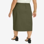 Chino Faux Wrap Skirt image number null