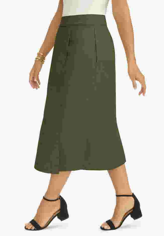 Chino Faux Wrap Skirt image number 2