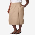 Chino Faux Wrap Skirt image number null