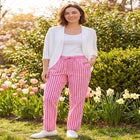 Rib Trim Cardigan Shrug Sweater image number null
