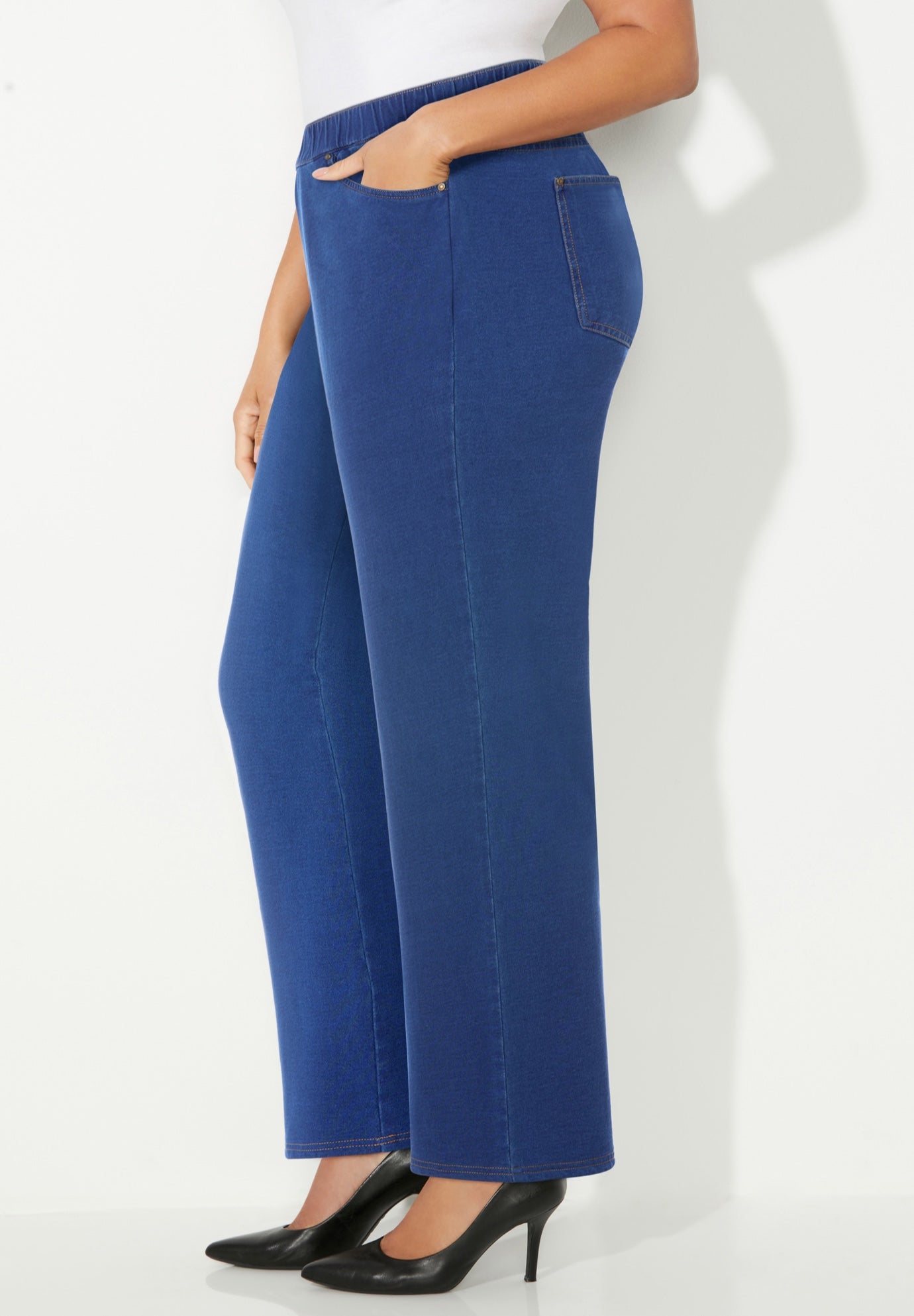 The Wide Leg Knit Jean image number 2