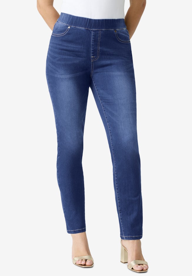 Plus Size 360° Stretch Straight Leg Jean image number 2