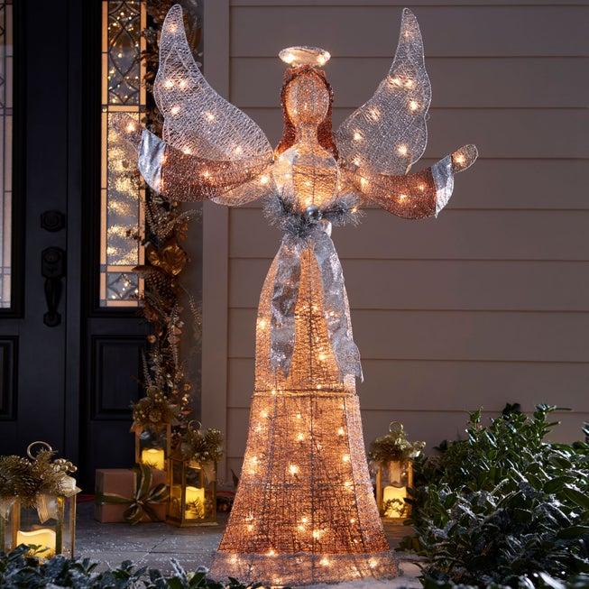 58"H Glitter Angel image number null