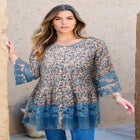 Lace Illusion Blouse image number null