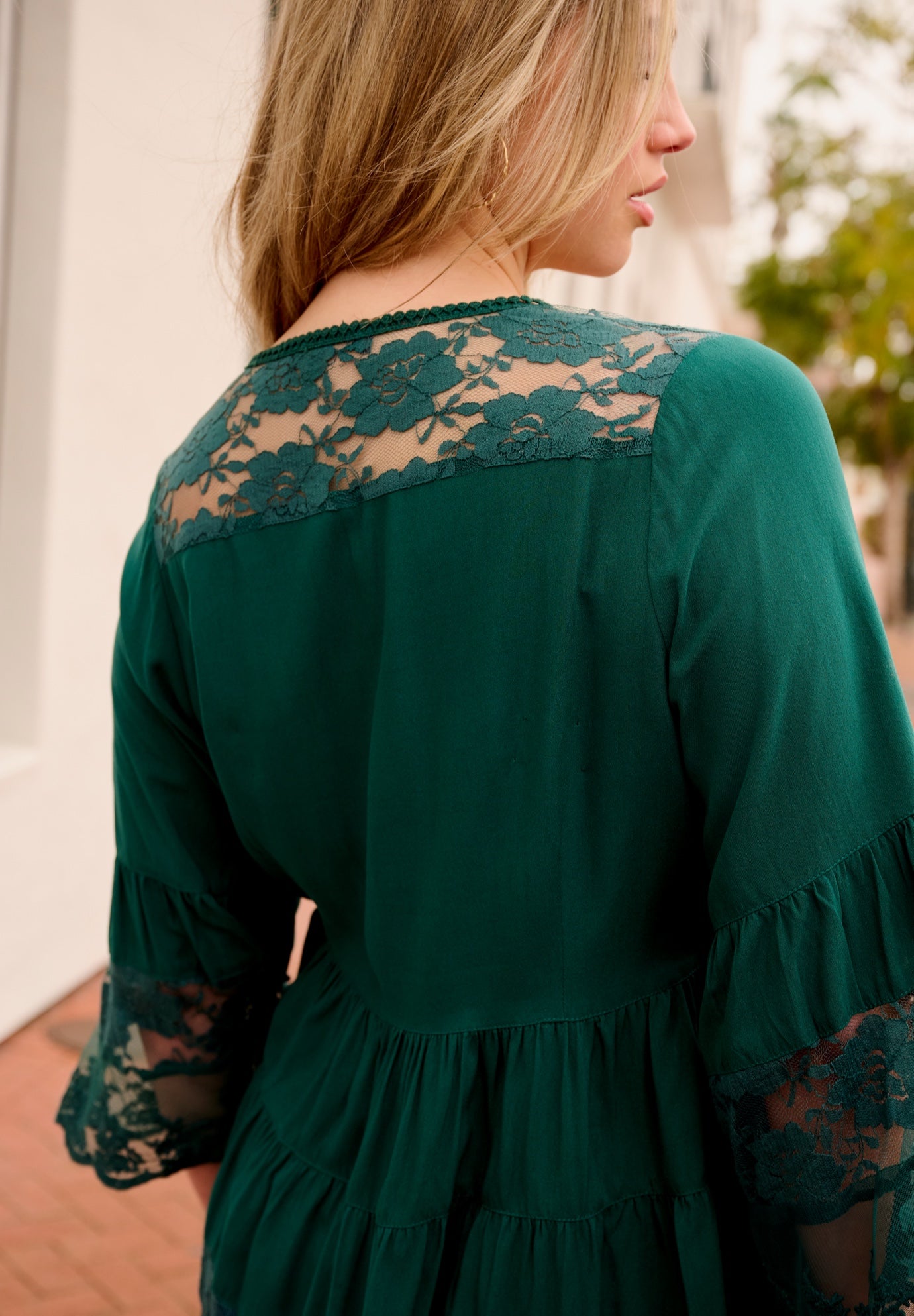Lace Illusion Blouse image number 1