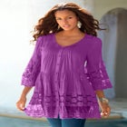 Lace Illusion Blouse image number null