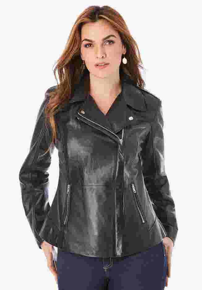 Leather Moto Jacket image number 2