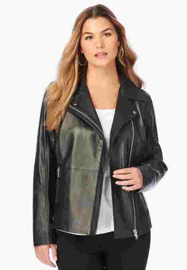 Leather Moto Jacket image number 0