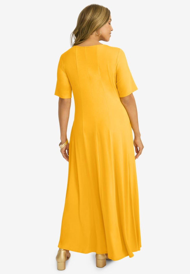 Square Neck Maxi Dress image number null