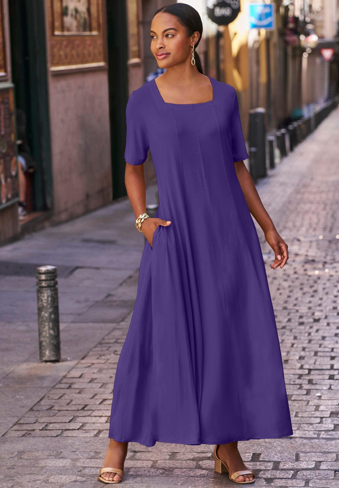 Square Neck Maxi Dress image number 0