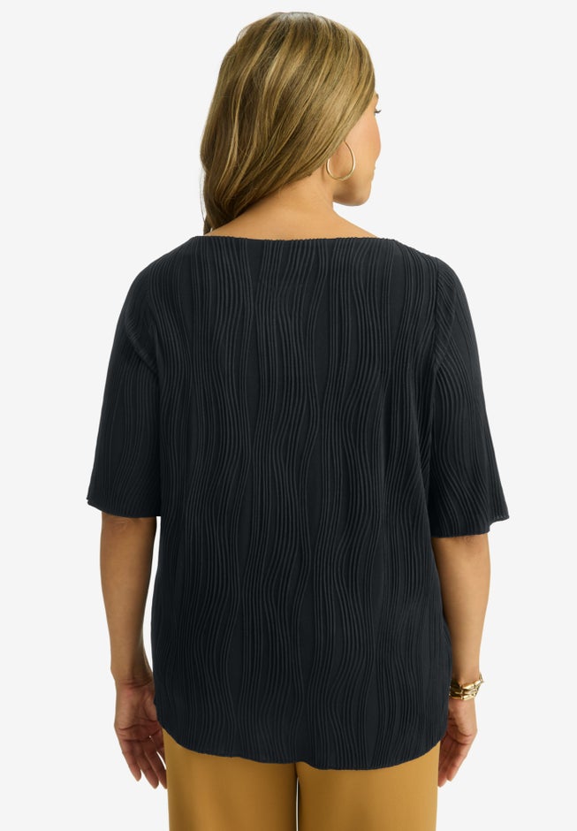 Stretch Textured Tee image number null