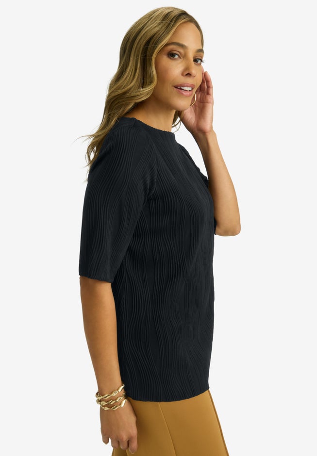 Stretch Textured Tee image number null