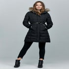 Faux Fur Trim Puffer image number null