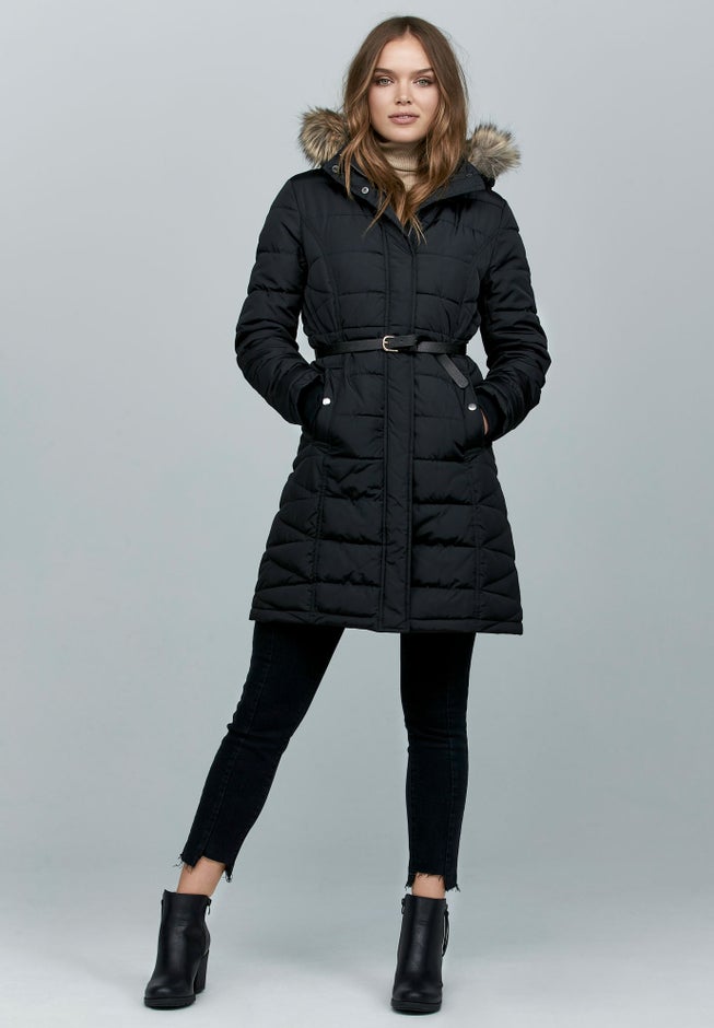 Faux Fur Trim Puffer image number 2