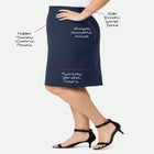 Tummy Control Bi-Stretch Pencil Skirt image number null