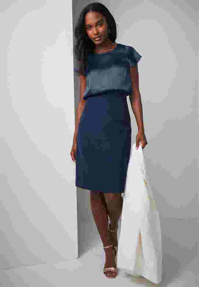 Tummy Control Bi-Stretch Pencil Skirt image number 3