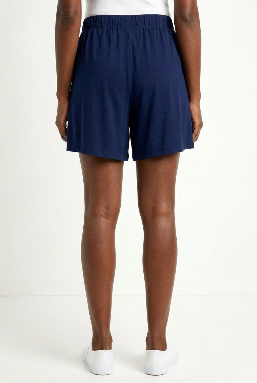 Relaxed Fit Elastic Waistband Stretch Jersey Shorts image number 1