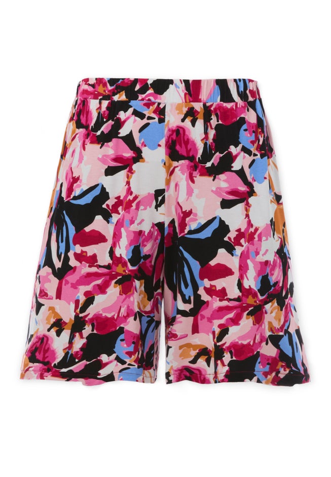 Relaxed Fit Elastic Waistband Stretch Jersey Shorts image number 2