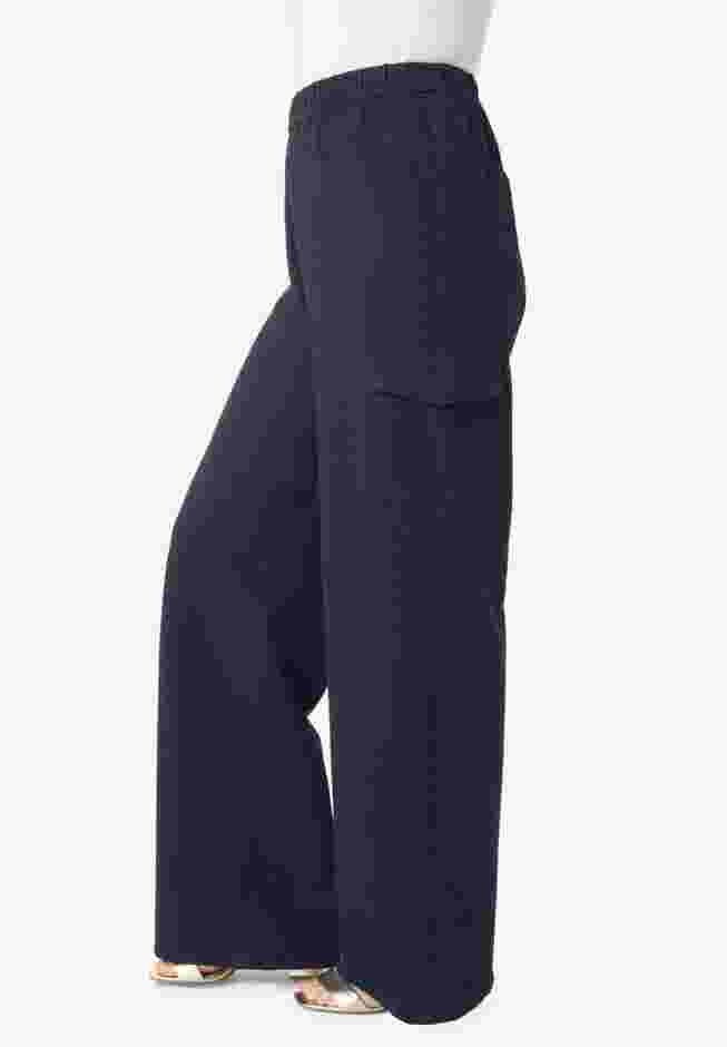 Wide Leg Cargo Knit Jean image number 2