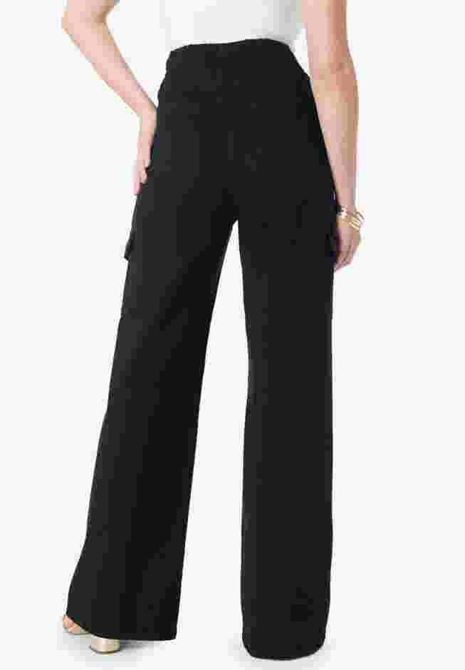 Wide Leg Cargo Knit Jean image number 1