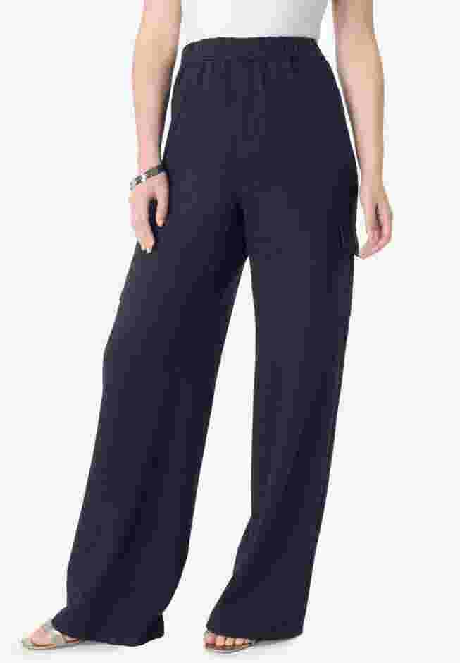 Wide Leg Cargo Knit Jean image number 0