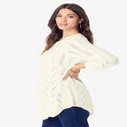 Scallop Hem Pointelle Sweater image number null