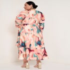 Ruffled Dolman Sleeve Maxi Dress image number null