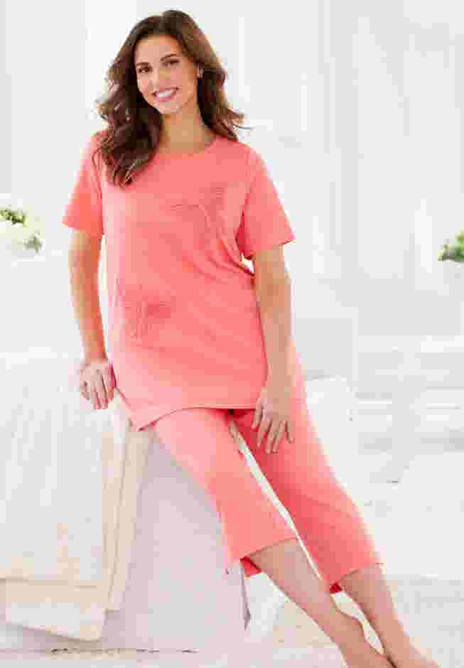 Dreams & Co® 2-Piece Applique Capri image number 5