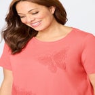 Dreams & Co® 2-Piece Applique Capri image number null