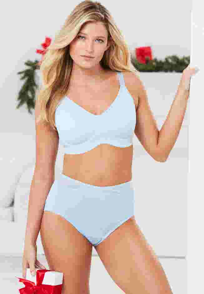 Comfort Choice® Full Coverage Wire Free T-shirt Bra image number 4